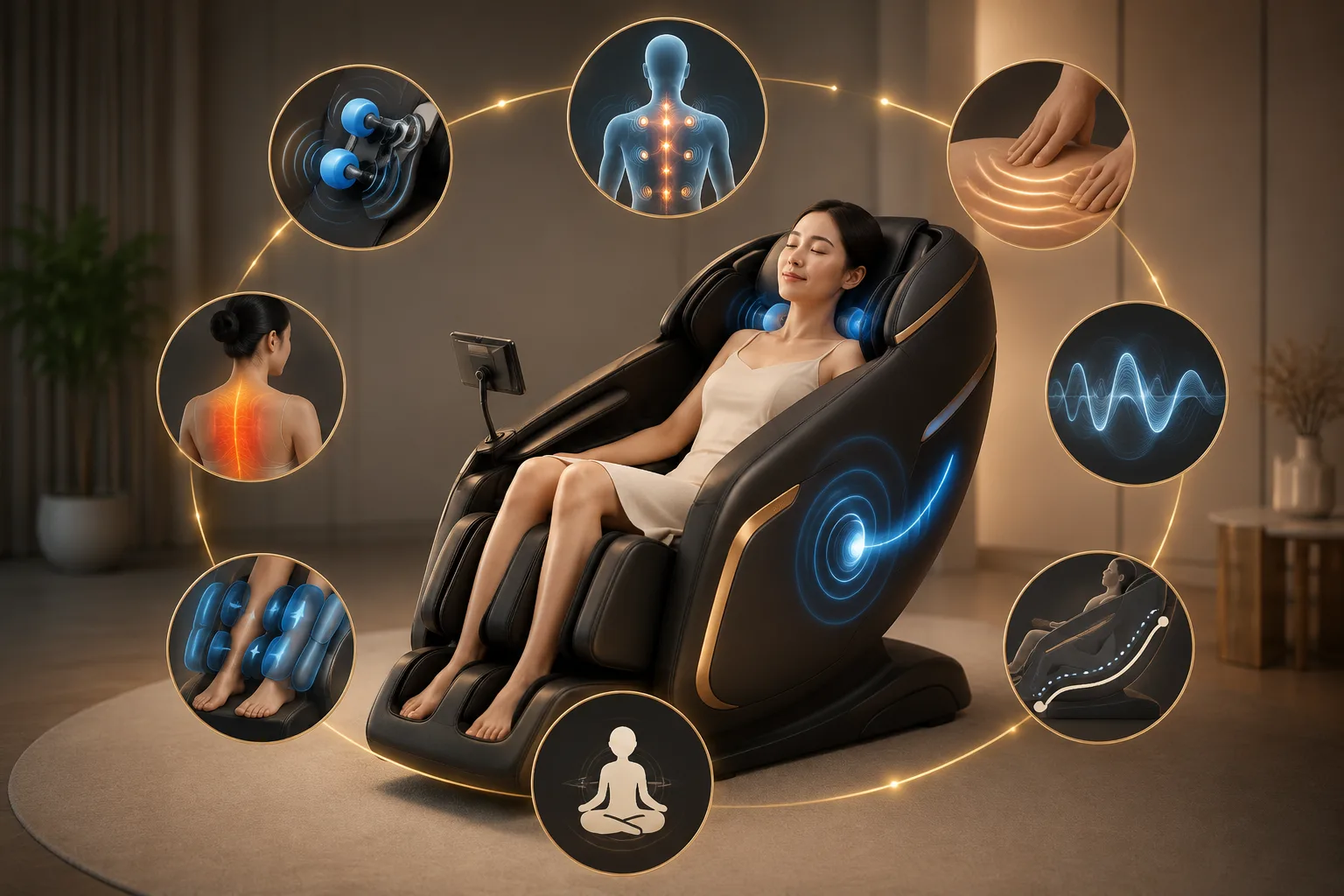 Ghế Massage Công Nghệ Sóng Âm Tốt