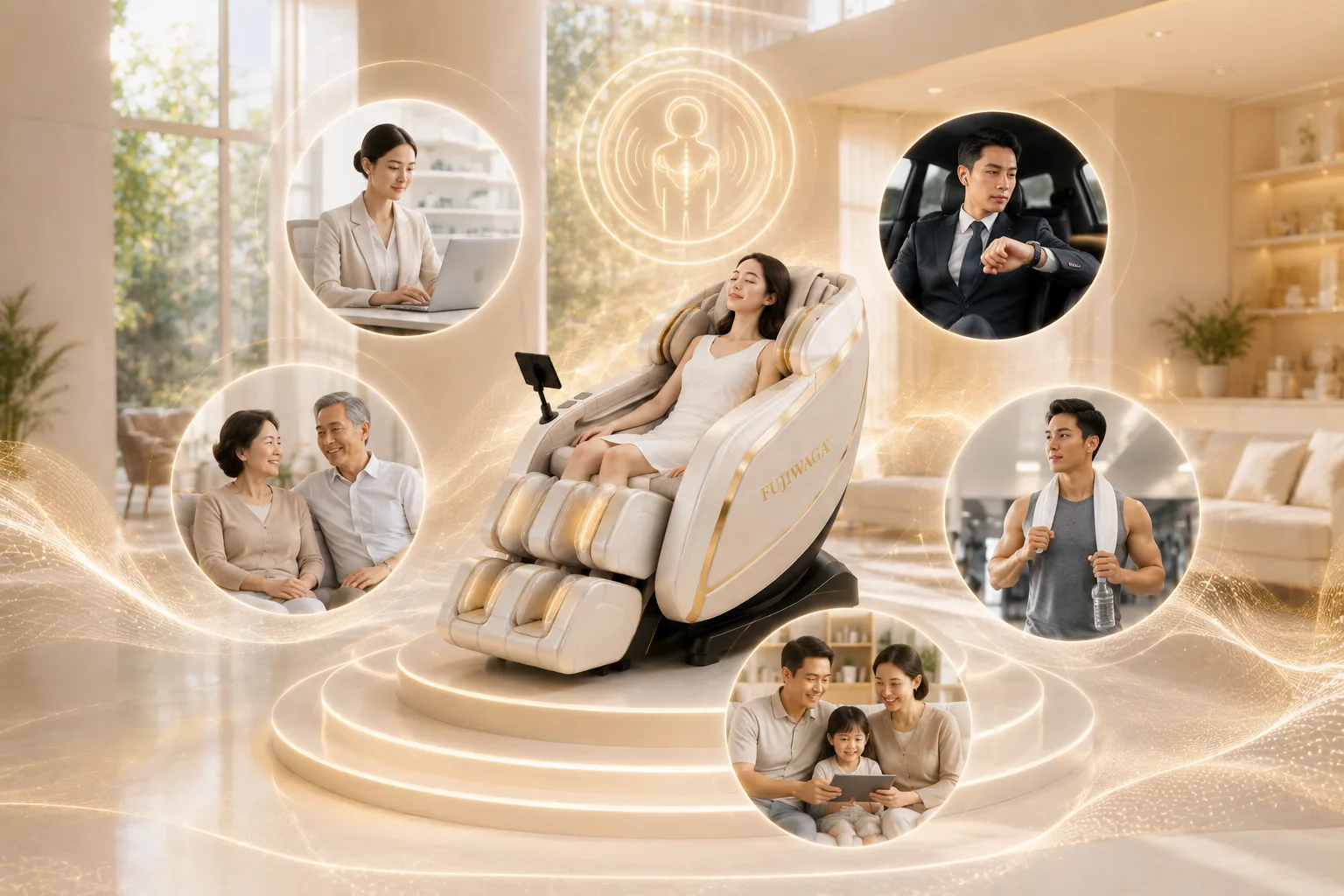 Ghế Massage Sóng Âm Fujiwaga