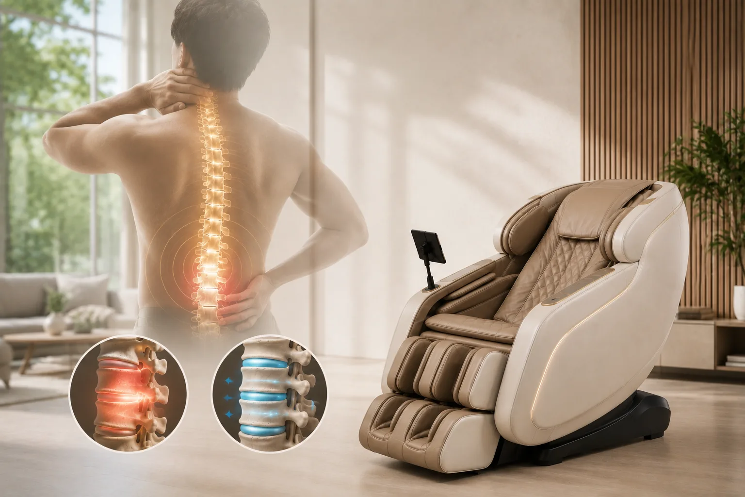Ghế Massage Giảm Thoái Hóa Cột Sống