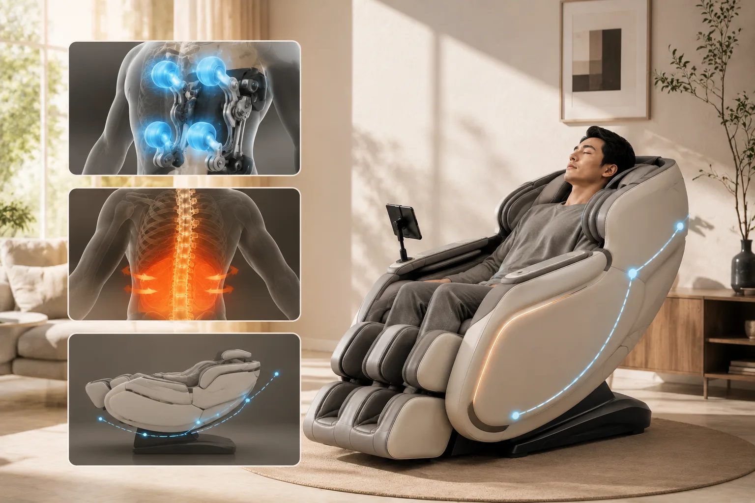 Ghế Massage Giảm Thoái Hóa Cột Sống