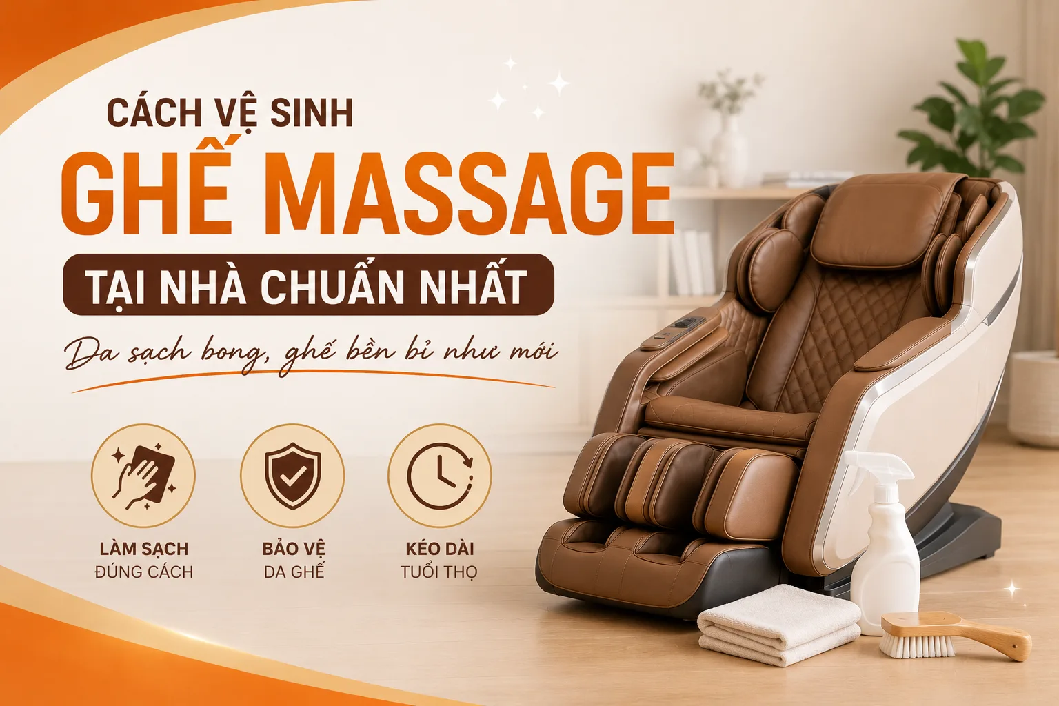 Cách Vệ Sinh Ghế Massage