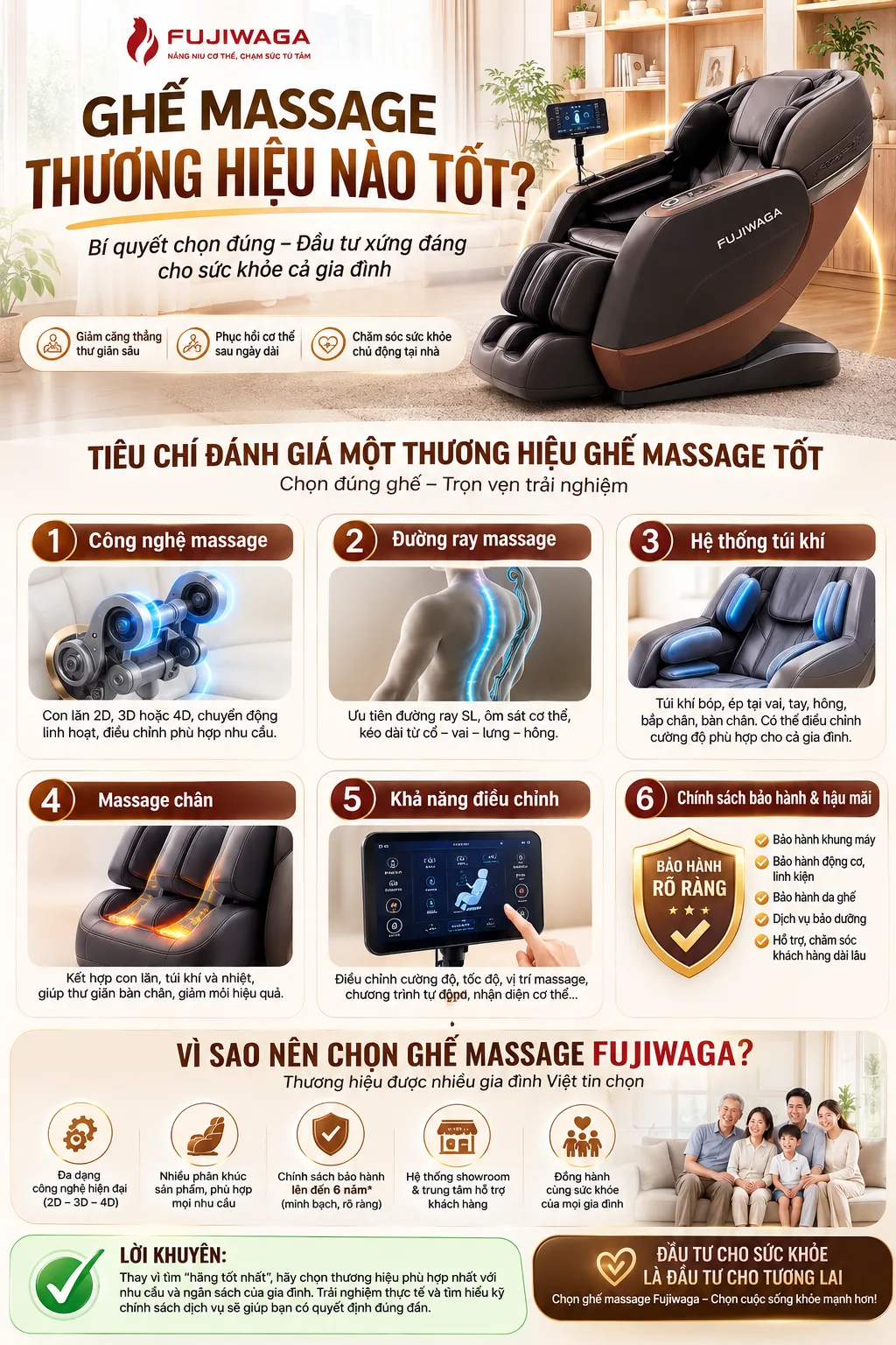 Ghế massage thương hiệu nào tốt