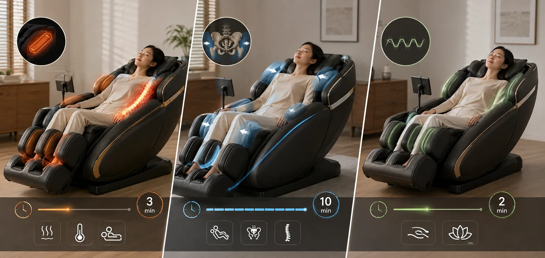 Ghế Massage Cao Cấp Nắn Chỉnh Cột Sống