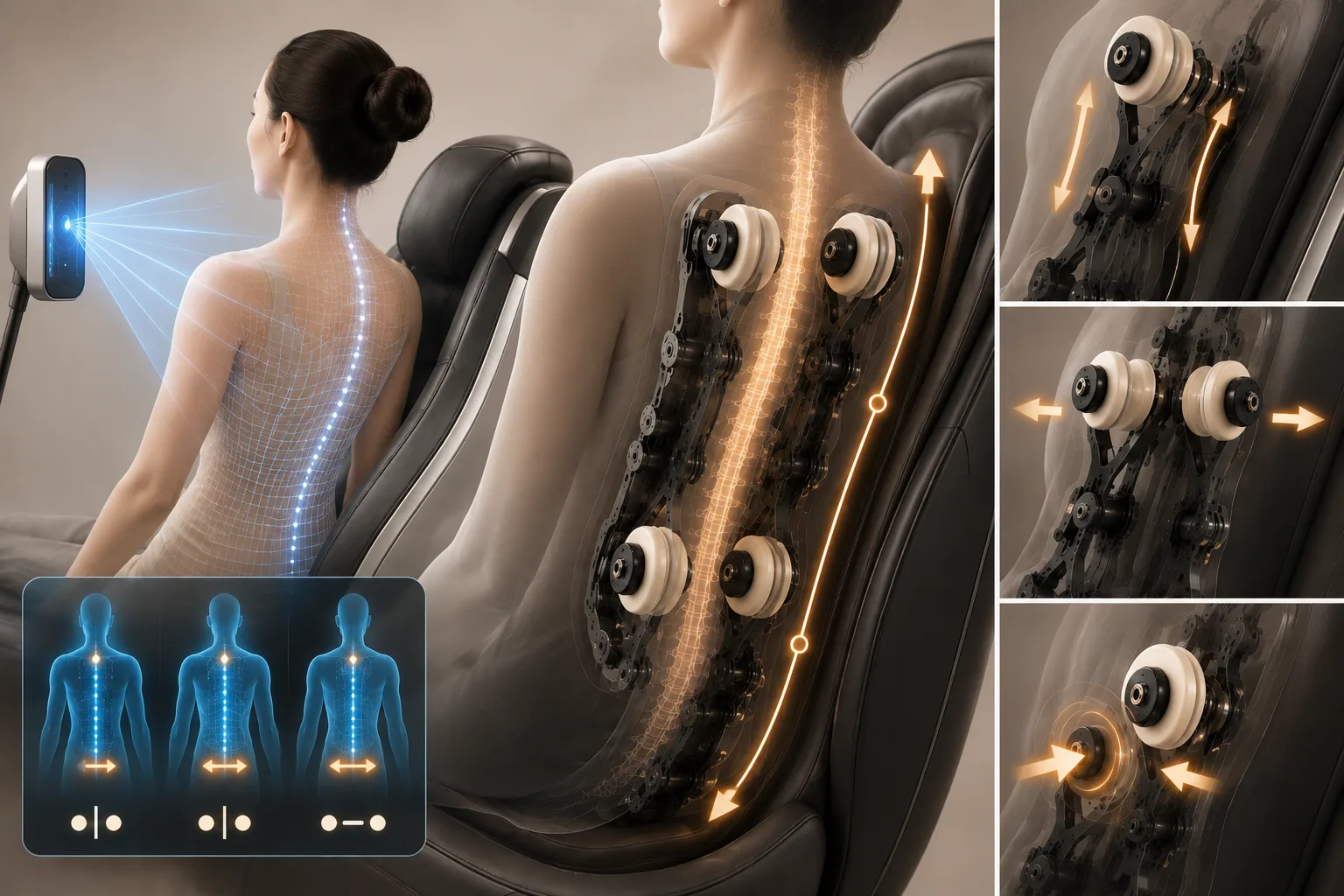 Con Lăn Ghế Massage
