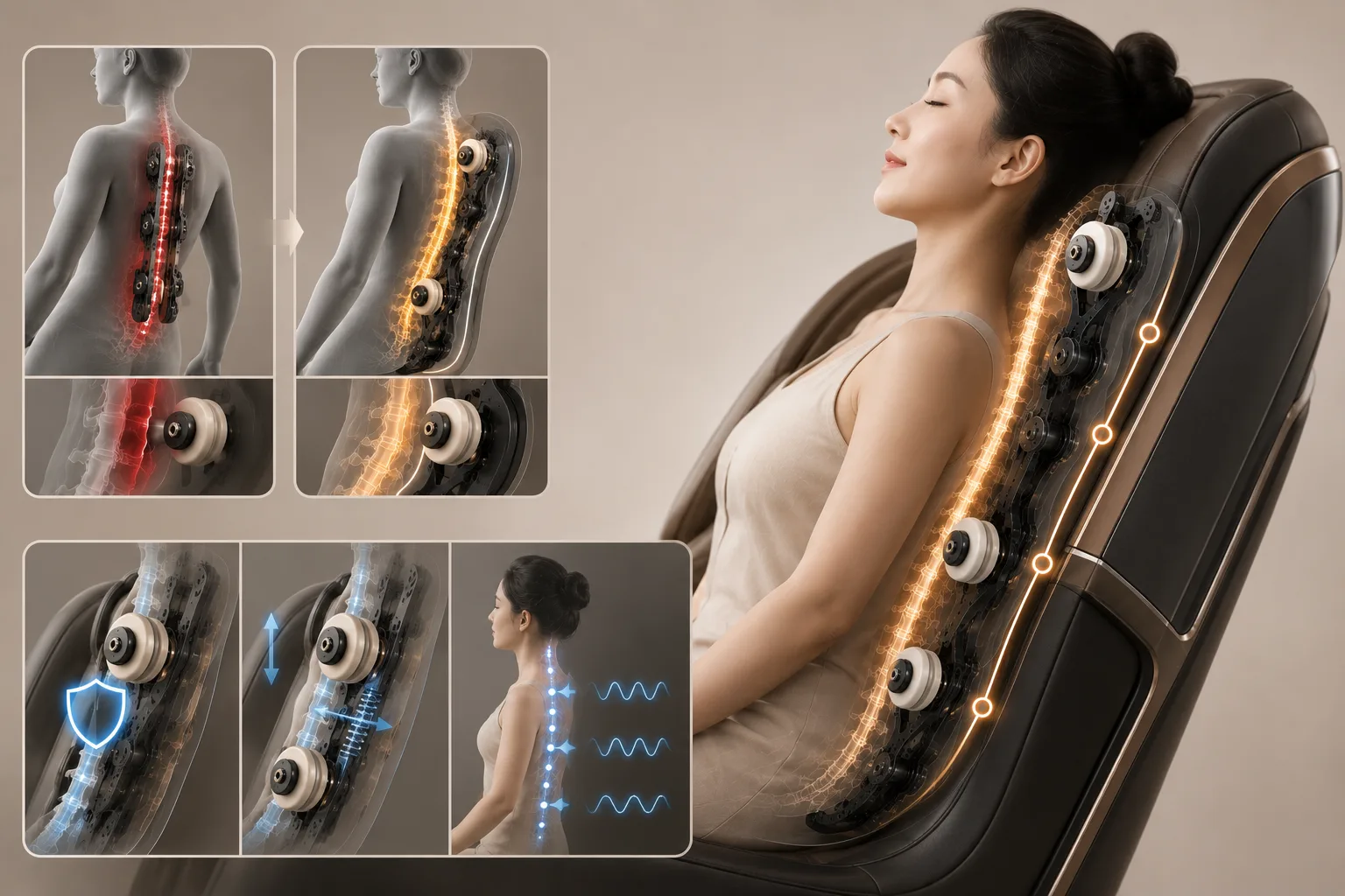 Con Lăn Ghế Massage