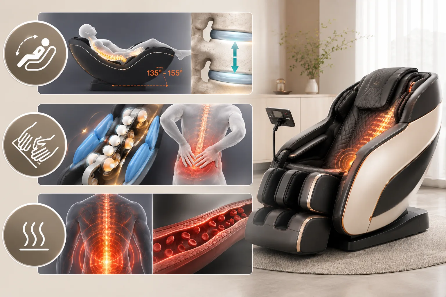 Ghế Massage Chữa Thoát Vị Đĩa Đệm