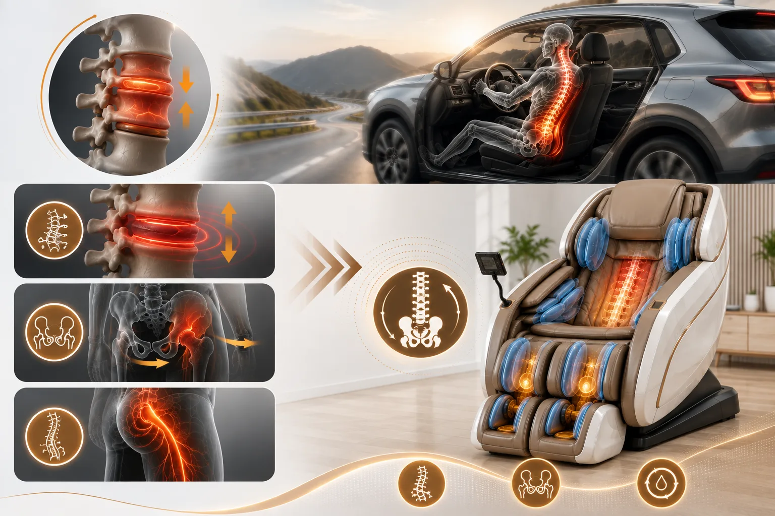Ghế Massage Cho Người Lái Xe