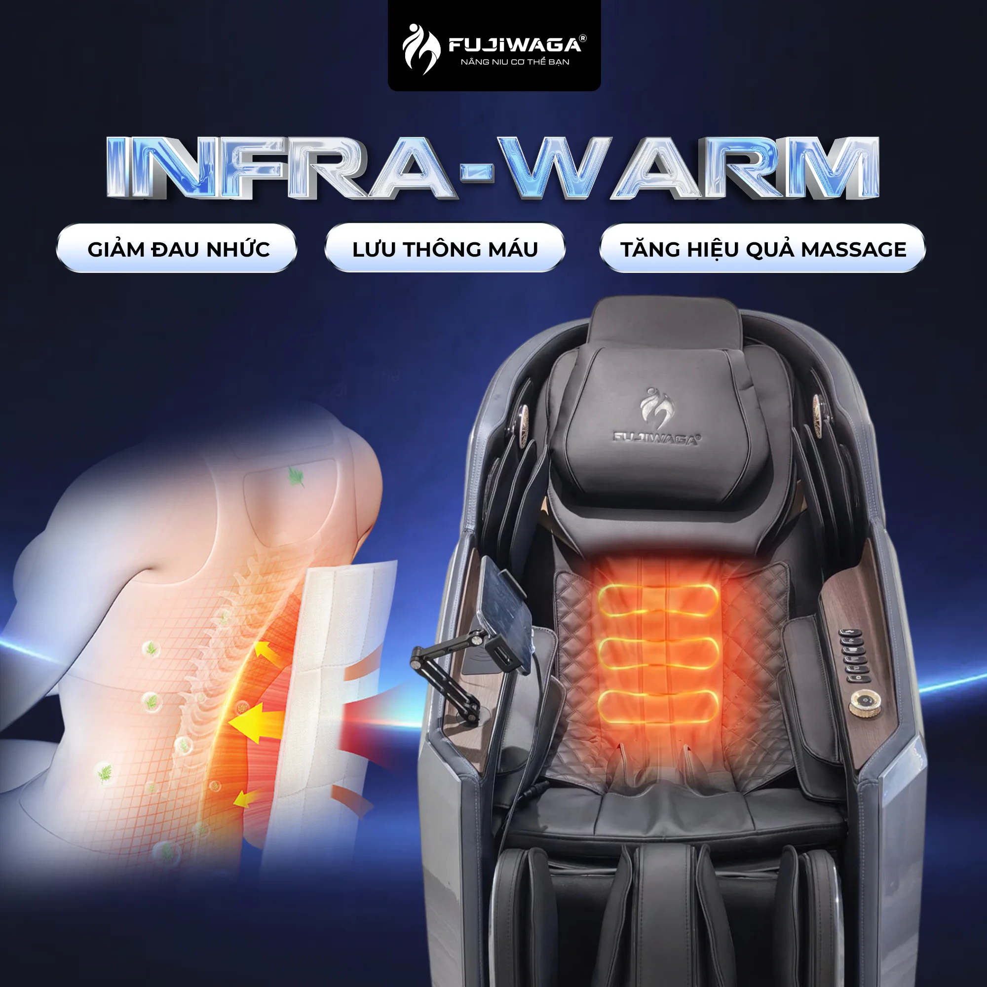 Công nghệ Infra-Warm làm ấm cơ thể