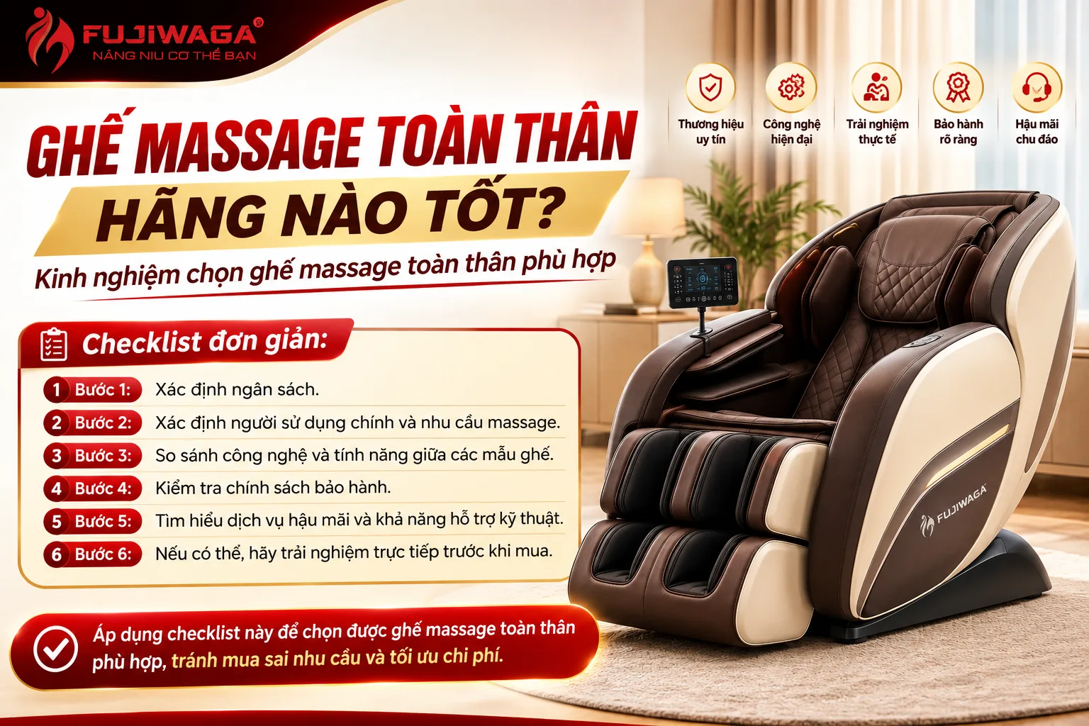 Ghế Massage Toàn Thân Hãng Nào Tốt