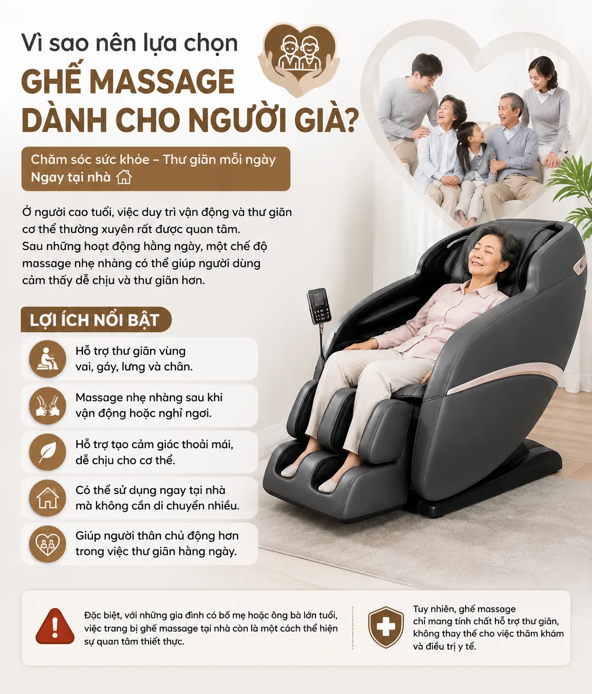 ghế massage dành cho người già