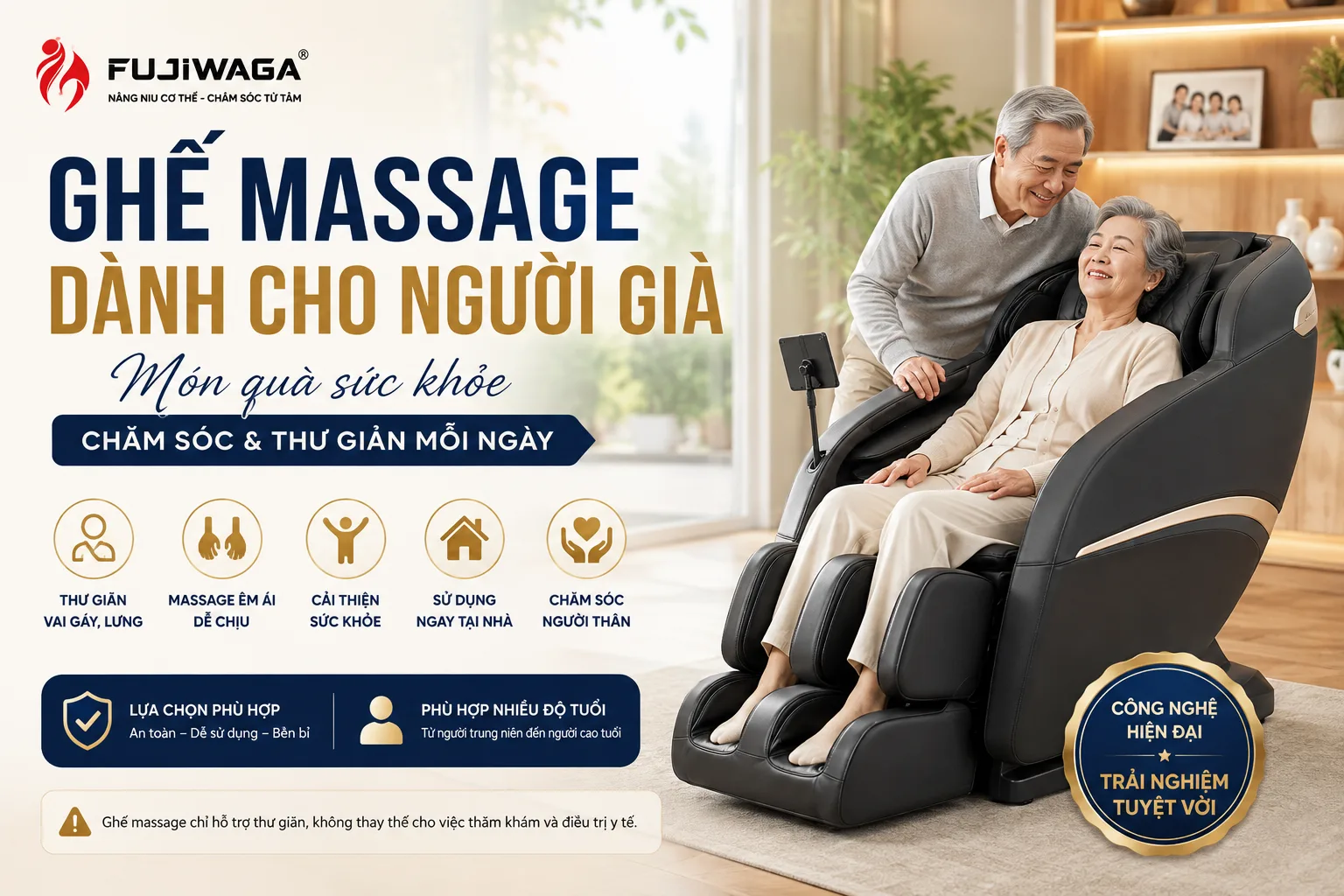 ghế massage dành cho người già