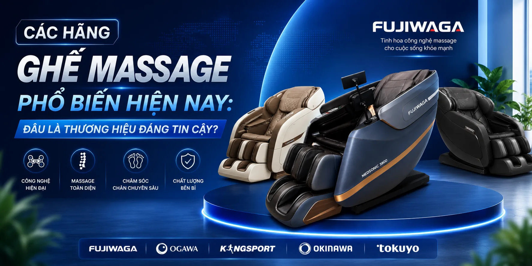 các hãng ghế massage