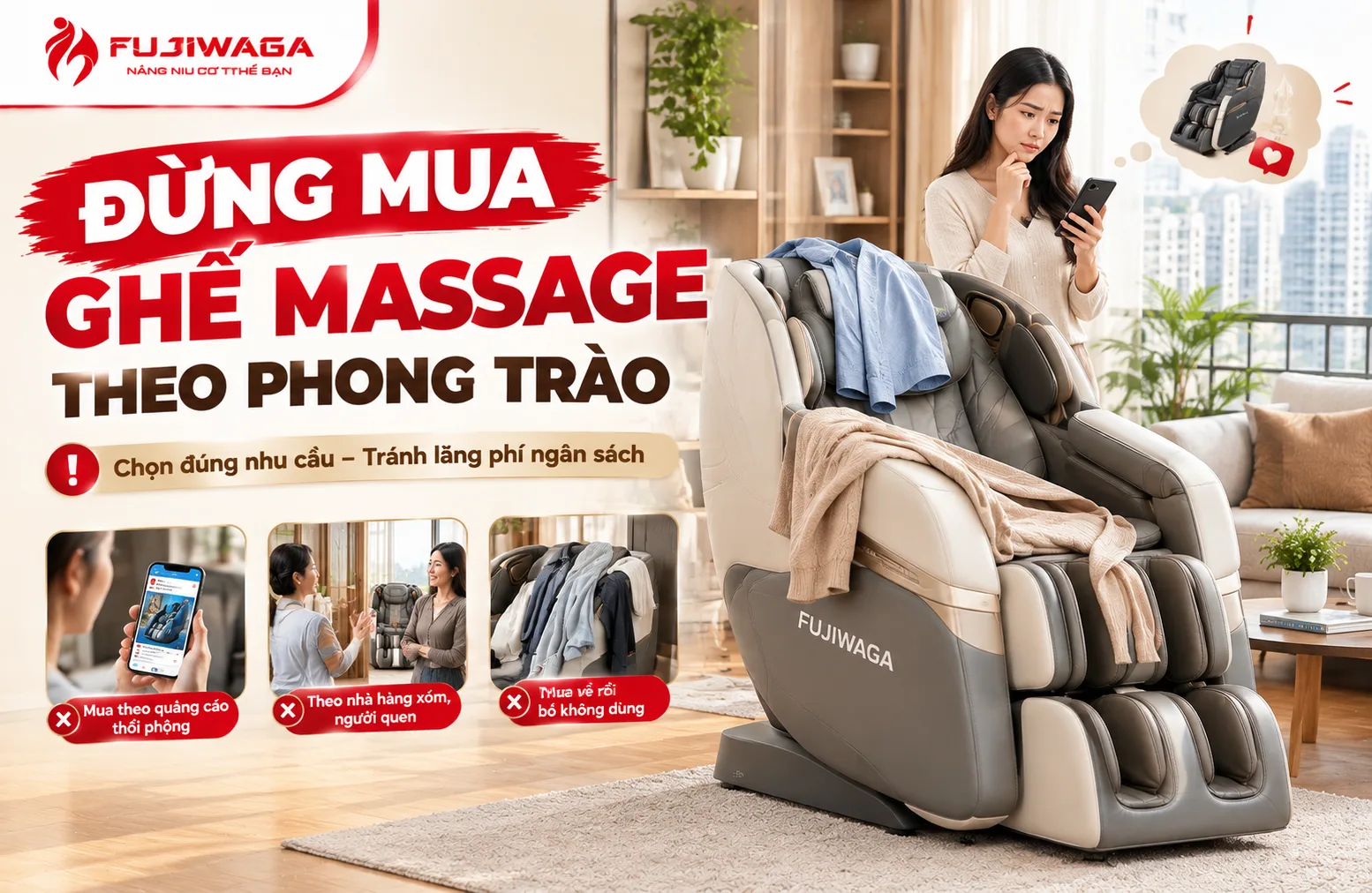 Đừng Mua Ghế Massage Theo Phong Trào