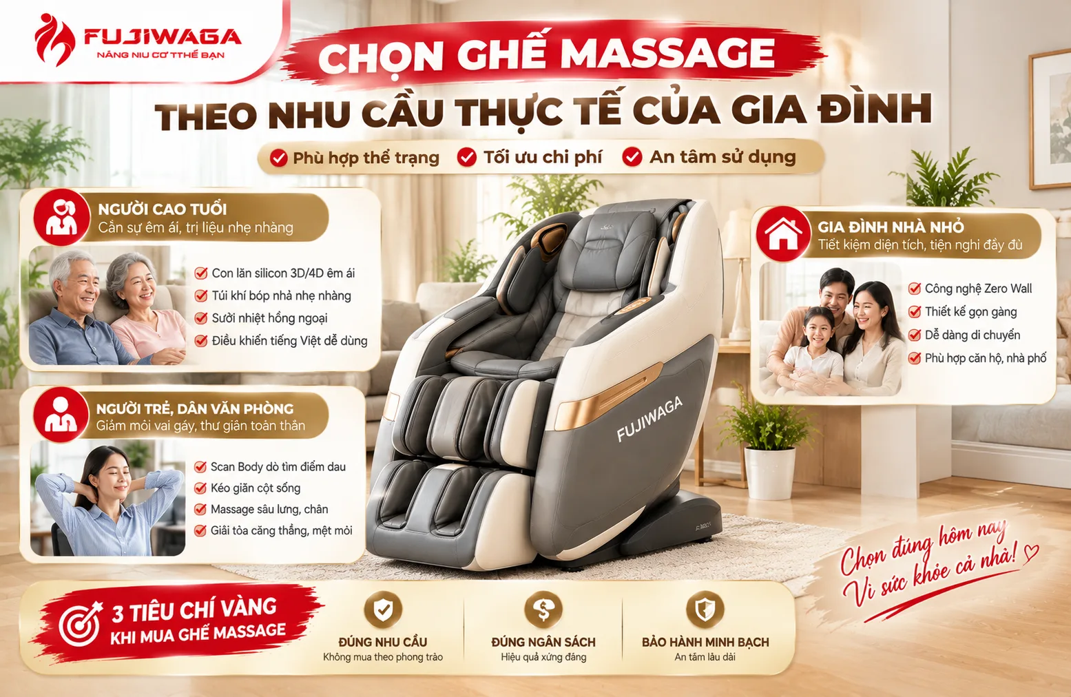 Đừng Mua Ghế Massage Theo Phong Trào