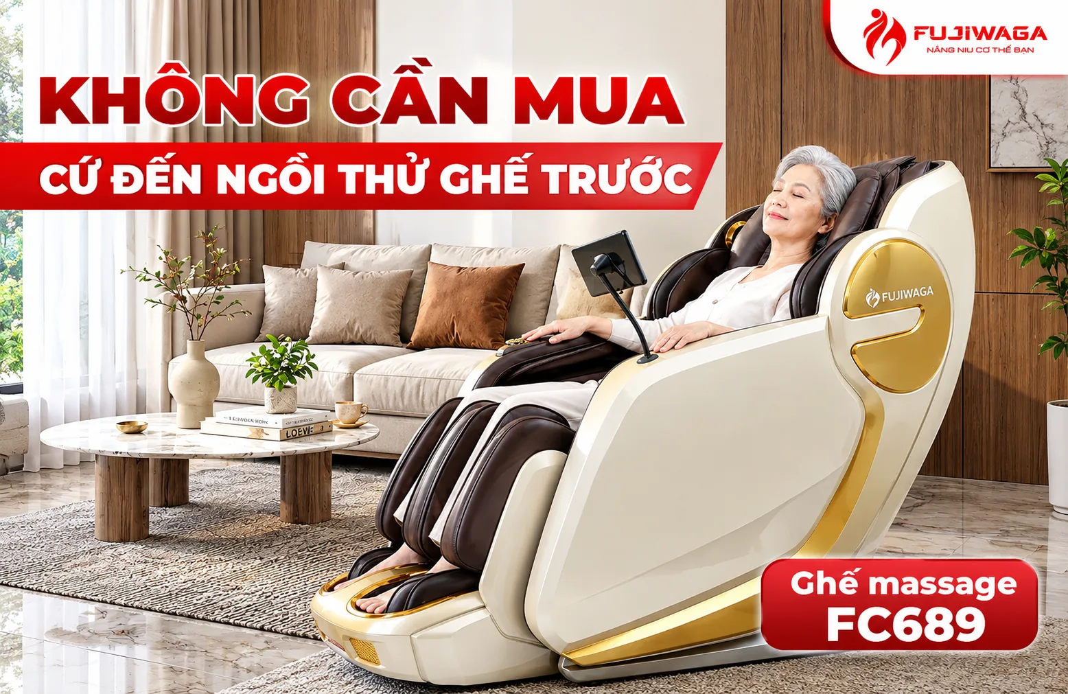 Không Cần Mua Cứ Đến Ngồi Thử Ghế Trước