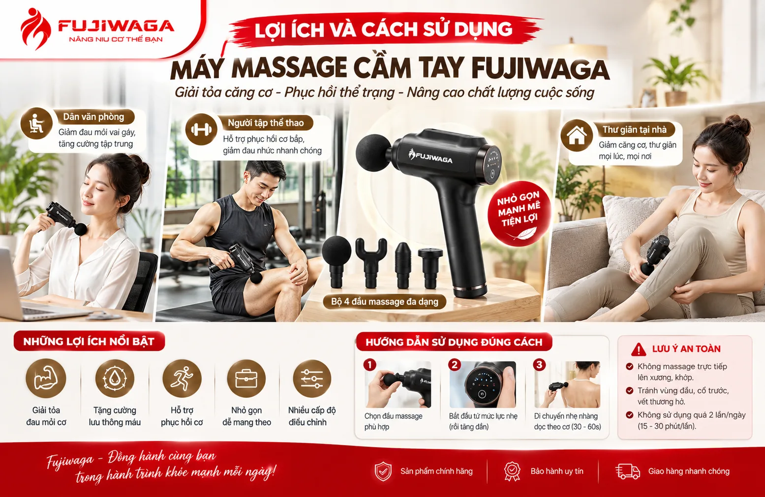Máy Massage Cầm Tay Fujiwaga