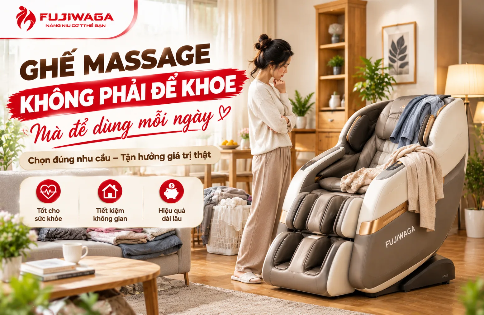 Ghế Massage Không Phải Để Khoe Mà Để Dùng Mỗi Ngày