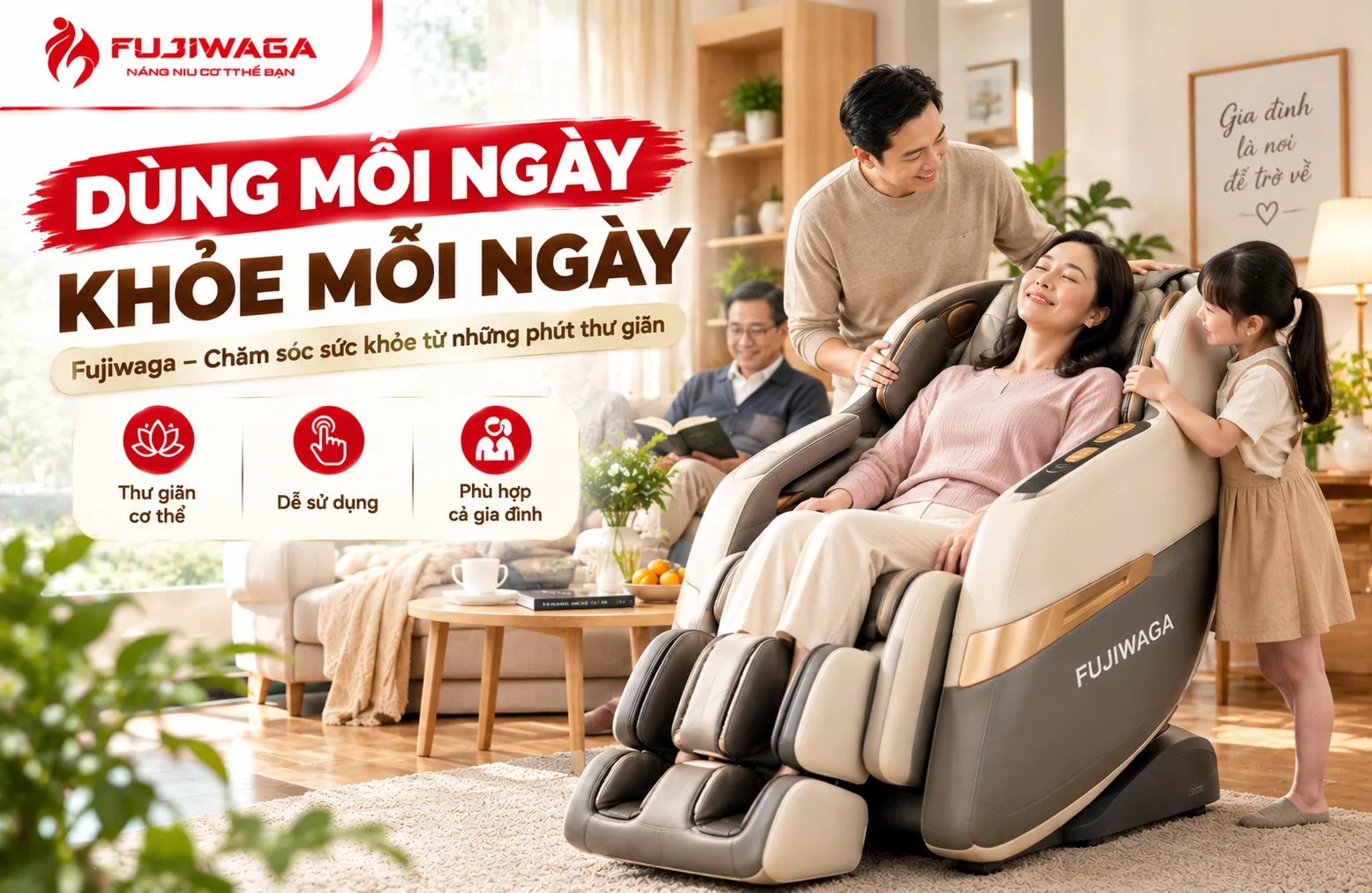 Ghế Massage Không Phải Để Khoe Mà Để Dùng Mỗi Ngày