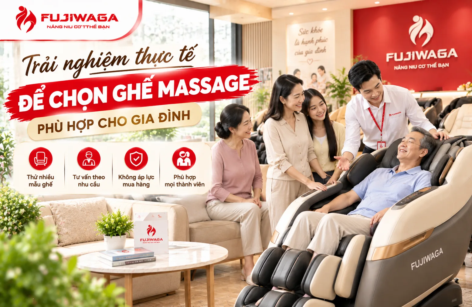Không Cần Mua Cứ Đến Ngồi Thử Ghế Trước