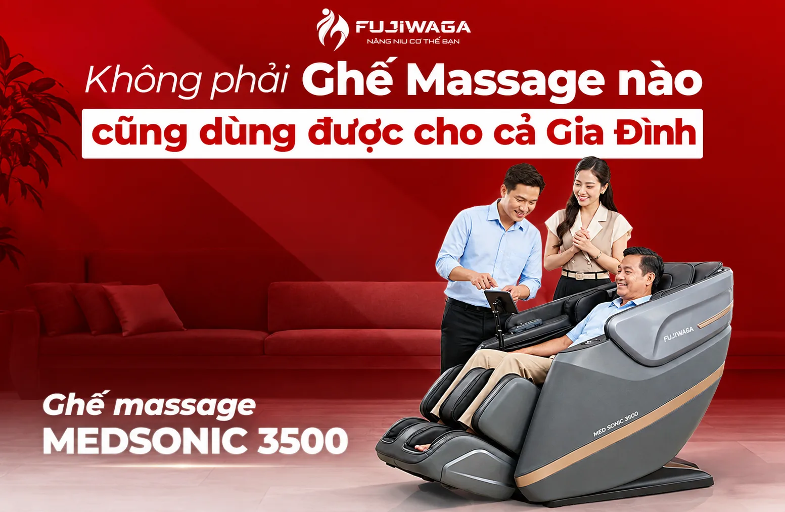 không phải ghế massage nào cũng dùng được cho cả gia đình